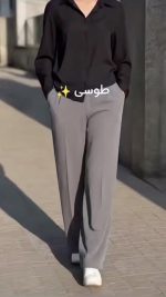 شلوار بگ کرپ ریزشی - تصویر 5