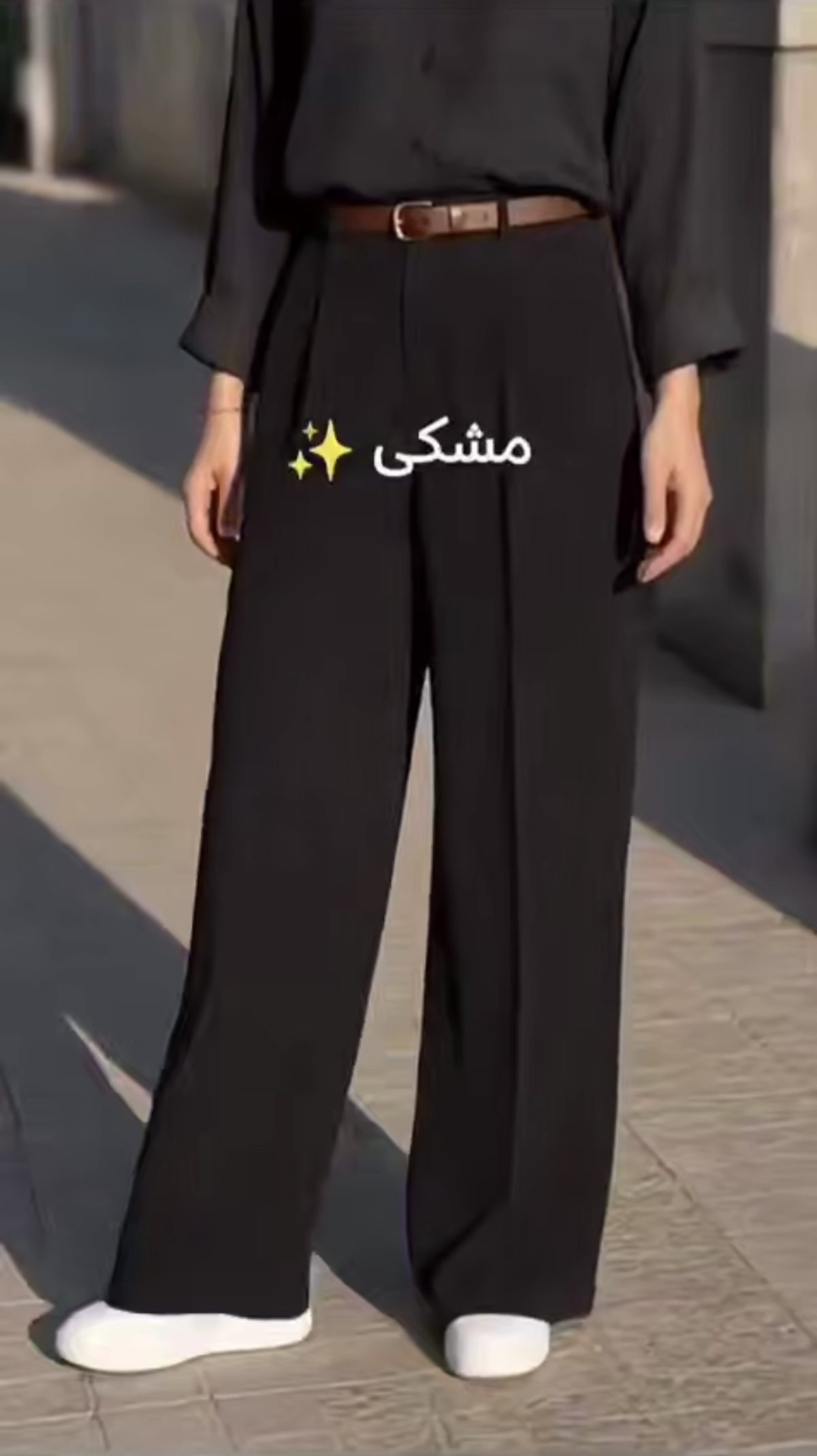 شلوار بگ کرپ ریزشی - تصویر 7