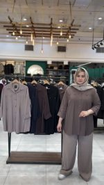 مانتو شومیزی سیلک نسترن