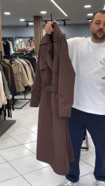 پالتو بارونی بلند - تصویر 3